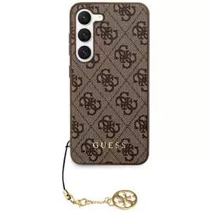 Kryt Guess GUHCS24LGF4GBR S24 Ultra S928 brown hardcase 4G Charms Collection (GUHCS24LGF4GBR)