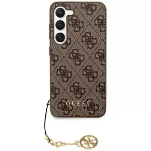 Kryt Guess GUHCS24SGF4GBR S24 S921 brown hardcase 4G Charms Collection (GUHCS24SGF4GBR)