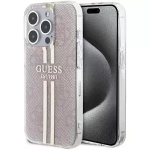 Kryt Guess GUHCP14XH4PSEGP iPhone 14 Pro Max 6.7" pink hardcase IML 4G Gold Stripe (GUHCP14XH4PSEGP)