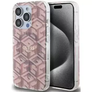 Kryt Guess GUHMP15LHGCUSTGP iPhone 15 Pro 6.1" pink hardcase IML GCube MagSafe (GUHMP15LHGCUSTGP)