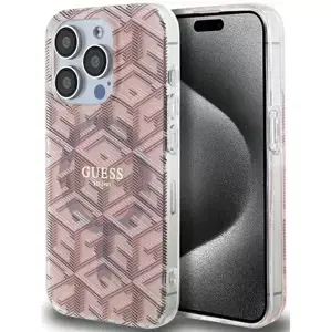 Kryt Guess GUHMP15XHGCUSTGP iPhone 15 Pro Max 6.7" pink hardcase IML GCube MagSafe (GUHMP15XHGCUSTGP)