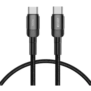 Kabel TECH-PROTECT ULTRABOOST EVO TYPE-C CABLE PD100W/5A 25CM BLACK (5906203690596)