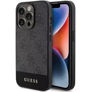 Kryt Guess GUHCP15LG4GLGR iPhone 15 Pro 6.1" grey hardcase 4G Stripe Collection (GUHCP15LG4GLGR)