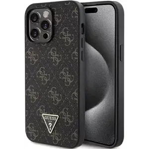 Kryt Guess GUHCP15LPG4GPK iPhone 15 Pro 6.1" black hardcase 4G Triangle Metal Logo (GUHCP15LPG4GPK)