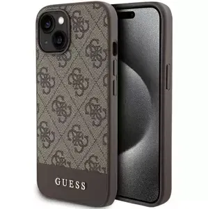 Kryt Guess GUHCP15SG4GLBR iPhone 15 6.1" brown hardcase 4G Stripe Collection (GUHCP15SG4GLBR)