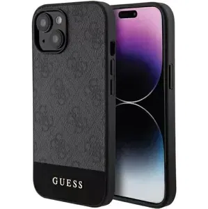 Kryt Guess GUHCP15SG4GLGR iPhone 15 6.1" grey hardcase 4G Stripe Collection (GUHCP15SG4GLGR)