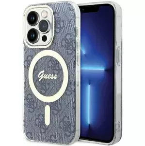 Kryt Guess GUHMP15LH4STB iPhone 15 Pro 6.1" blue hardcase IML 4G MagSafe (GUHMP15LH4STB)