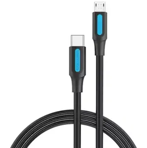 Kabel Vention USB-C 2.0 to Micro-B 2A cable 1m COVBF black