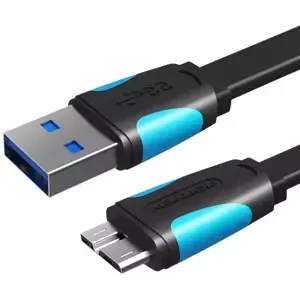 Kabel Vention Flat USB 3.0 A to Micro-B cable VAS-A12-B050 0.5m Black