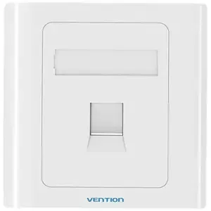 Vention 1-Port Keystone Wall Plate 86 Type IFAW0 White