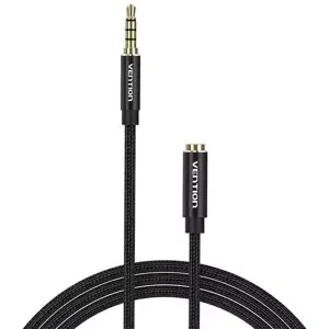 Kabel TRRS 3.5mm Male to 3.5mm Female Audio Extender 5m Vention BHCBJ Black