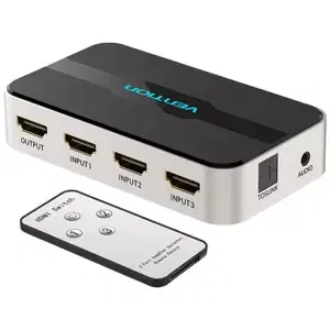 Přepínač Vention 3 in 1 out HDMI Switch AFJH0 with Audio Separation (Gray)