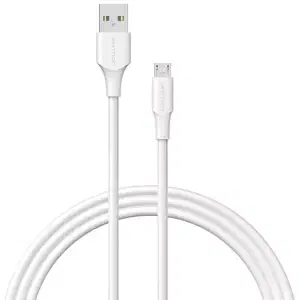 Kabel Vention Cable USB 2.0 Male to Micro-B Male 2A 1m CTIWF (white)