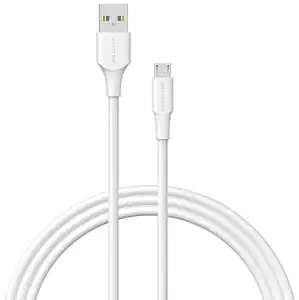 Kabel Vention Cable USB 2.0 Male to Micro-B Male 2A 3m CTIWI (white)