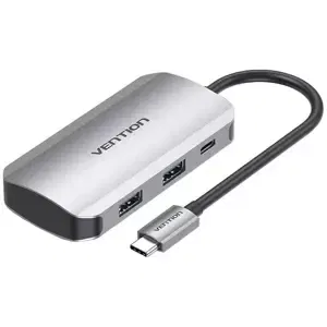 USB Hub Vention USB-C Docking Station to 4x USB3.0, PD 0.15m TNBHB (gray)