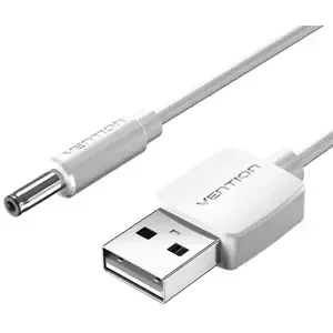 Kabel Vention Power Cable USB 2.0 to DC 3.5mm Barrel Jack 5V CEXWD 0,5m (white)