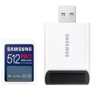 Čtečka paměťových karet Samsung SDXC 512GB PRO ULTIMATE + USB adaptér