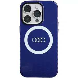 Kryt Audi IML Big Logo MagSafe Case iPhone 14 Pro 6.1" navy blue hardcase AU-IMLMIP14P-Q5/D2-BE (AU-IMLMIP14P-Q5/D2-BE)