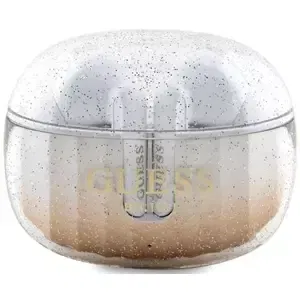 Sluchátka Guess Bluetooth headphones GUTWSHDGKEED TWS + docking station gold Glitter Gradient (GUTWSHDGKEED)