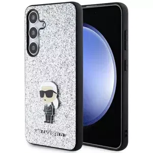 Kryt Karl Lagerfeld KLHCS24SGCNPSG S24 S921 silver hardcase Fixed Glitter Ikonik Logo Metal Pin (KLHCS24SGCNPSG)