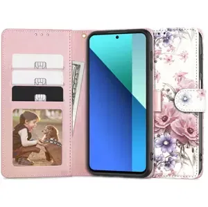 Pouzdro TECH-PROTECT WALLET XIAOMI REDMI NOTE 13 4G / LTE BLOSSOM FLOWER (5906302300334)