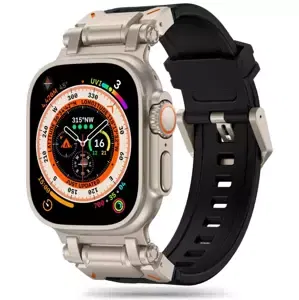 Řemínek TECH-PROTECT DELTA PRO APPLE WATCH 4 / 5 / 6 / 7 / 8 / 9 / SE / ULTRA 1 / 2 (42 / 44 / 45 / 49 MM) BLACK/TITANIUM (5906302307821)