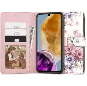 Pouzdro TECH-PROTECT WALLET GALAXY M15 5G BLOSSOM FLOWER (5906302308095)