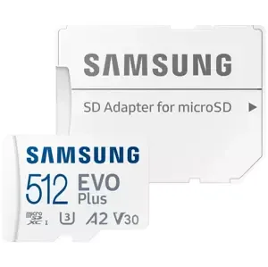 Paměťová karta Samsung micro SDXC card 512 GB EVO Plus + SD adapter
