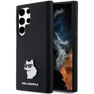 Kryt Karl Lagerfeld KLHCS24LSMHCNPK S24 Ultra S928 black hardcase Silicone Choupette Metal Pin (KLHCS24LSMHCNPK)