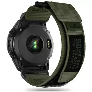 Řemínek TECH-PROTECT SCOUT PRO GARMIN FENIX 5 / 6 / 6 PRO / 7 MILITARY GREEN (5906302309344)