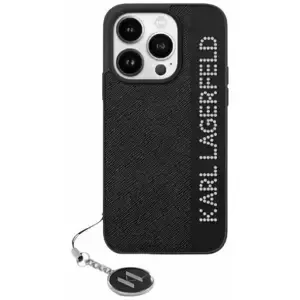 Kryt Karl Lagerfeld KLHCP15LPSAKDGCK iPhone 15 Pro 6.1" black hardcase Saffiano Rhinestones & Charm (KLHCP15LPSAKDGCK)