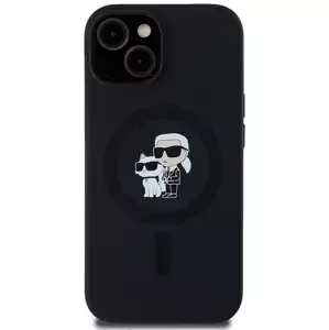 Kryt Karl Lagerfeld KLHMN61SCMKCRHK iPhone 11 / Xr 6.1" black hardcase Silicone Karl & Choupette MagSafe (KLHMN61SCMKCRHK)
