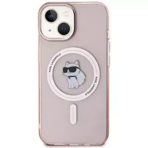 Kryt Karl Lagerfeld KLHMP12MHFCCNOP iPhone 12 6.1" pink hardcase IML Choupette MagSafe (KLHMP12MHFCCNOP)