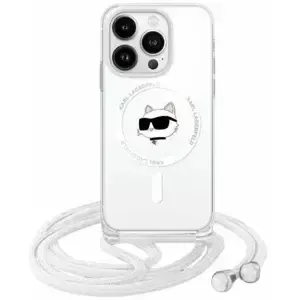 Kryt Karl Lagerfeld KLHMP14LHCCHNT iPhone 14 Pro 6.1" hardcase transparent IML Choupette Head & Cord Magsafe (KLHMP14LHCCHNT)