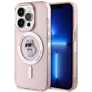 Kryt Karl Lagerfeld KLHMP14LHFCCNOP iPhone 14 Pro 6.1" pink hardcase IML Choupette MagSafe (KLHMP14LHFCCNOP)