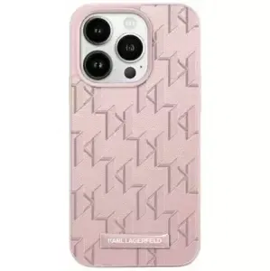 Kryt Karl Lagerfeld KLHMP15XPKHPORPP iPhone 15 Pro Max 6.7" hardcase pink Leather Monogram Metal Logo (KLHMP15XPKHPORPP)