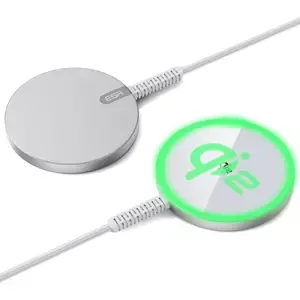 ESR HALOLOCK QI2 MINI MAGNETIC MAGSAFE WIRELESS CHARGER 15W SILVER (4894240217092)