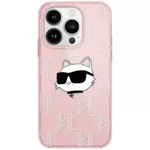 Kryt Karl Lagerfeld KLHCP14XHKLPCHP iPhone 14 Pro Max 6.7" pink hardcase IML Choupette Head & Monogram (KLHCP14XHKLPCHP)