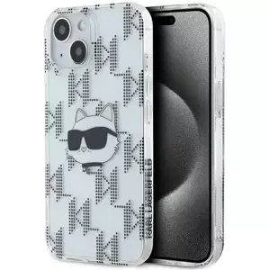 Kryt Karl Lagerfeld KLHCP15SHKLPCHT iPhone 15 6.1" transparent hardcase IML Choupette Head & Monogram (KLHCP15SHKLPCHT)