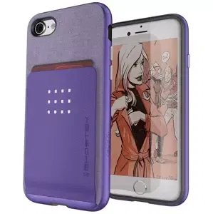 Kryt Ghostek - Apple iPhone 8/7/SE 2020 Wallet Case Exec 2 Series, Purple (GHOCAS744)