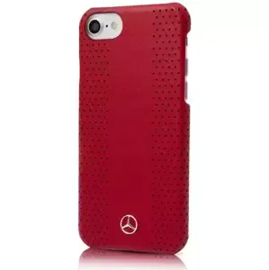 Kryt Mercedes - Apple iPhone 7 Hard Case Band Line Leather - Red (MEHCP7PEVSRE)