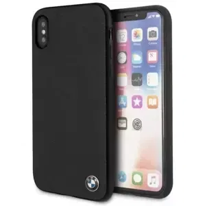 Kryt BMW - Apple iPhone X/XS Signature Grained Leather Hardcase - Black (BMHCPXGLBK)