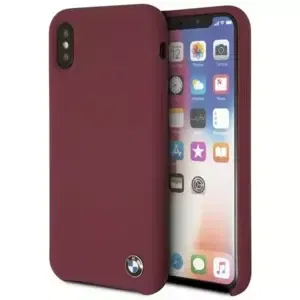 Kryt BMW - Apple iPhone X/XS Silicone Hardcase - Red (BMHCPXSILRE)