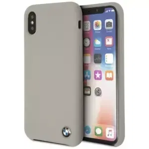 Kryt BMW - Apple iPhone X/XS Silicone Hardcase - Taupe (BMHCPXSILTA)