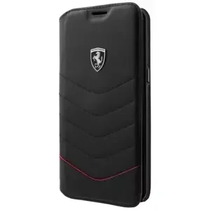 Pouzdro Ferrari - Apple iPhone 7/8 Leather Book - Black (FEHQUFLBKP7BK)