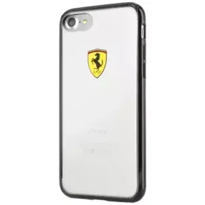 Kryt Ferrari - Racing Hard Case Apple iPhone 7 - Transparent (FEHCP7BK)