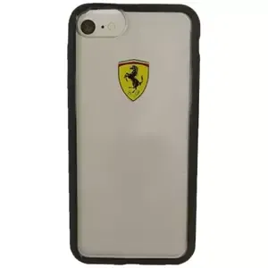 Kryt Ferrari - Hard Case Apple iPhone 7 - Transparent/Black (FEHCRFP7BK)