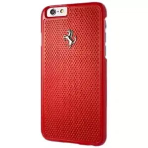 Kryt Ferrari - Perforated Aluminium  Hard Case Apple iPhone 6/6s- Red (FEPEHCP6RE)