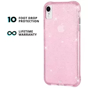 Kryt Case-Mate Protection Sheer Crystal iPhone XR Blush(CM037982)