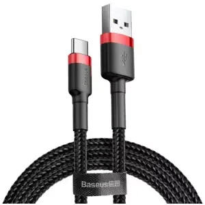 Kabel Baseus Cafule cable USB-C 2A 2m (Red+Black) (6953156278240)